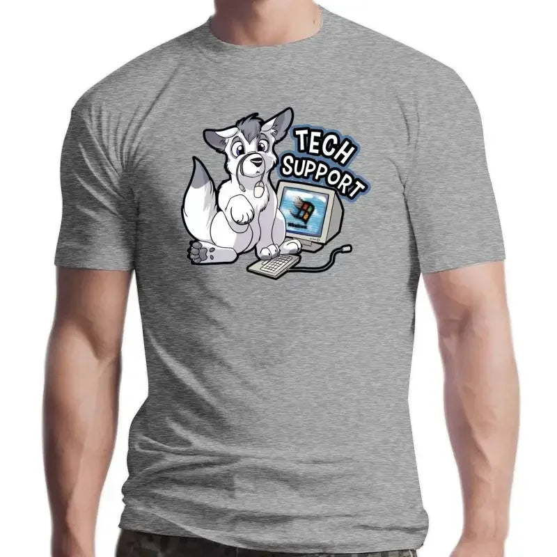 Furrys Dog Cute Adorable New Tech Support T Shirt