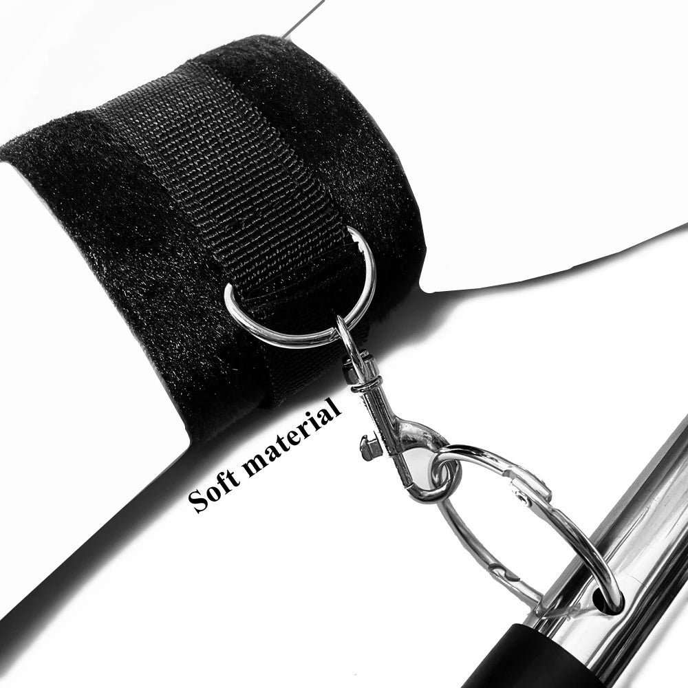 BDSM Bondage Kit Spreader Bar Handcuffs Ankle Cuffs Fetish Restraints Set Sex Toys for Couples