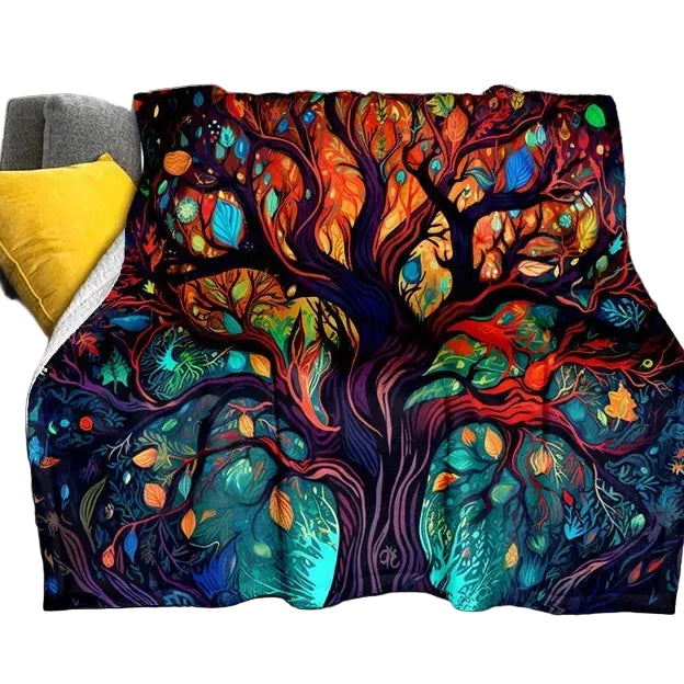 Tree of Life Nature Soft Flannel Blanket for Bed Bedroom Sofa Picnic,Throw Blanket for Outdoor