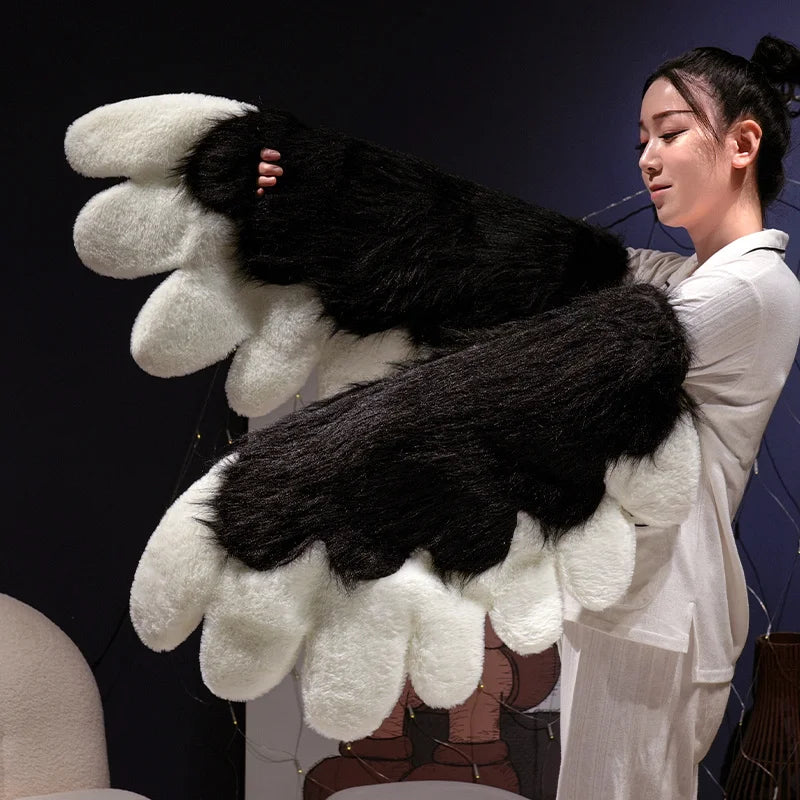 Kawaii Plush Furry Cat Gloves/ Furry Bird Wings or Furry Fox Paws