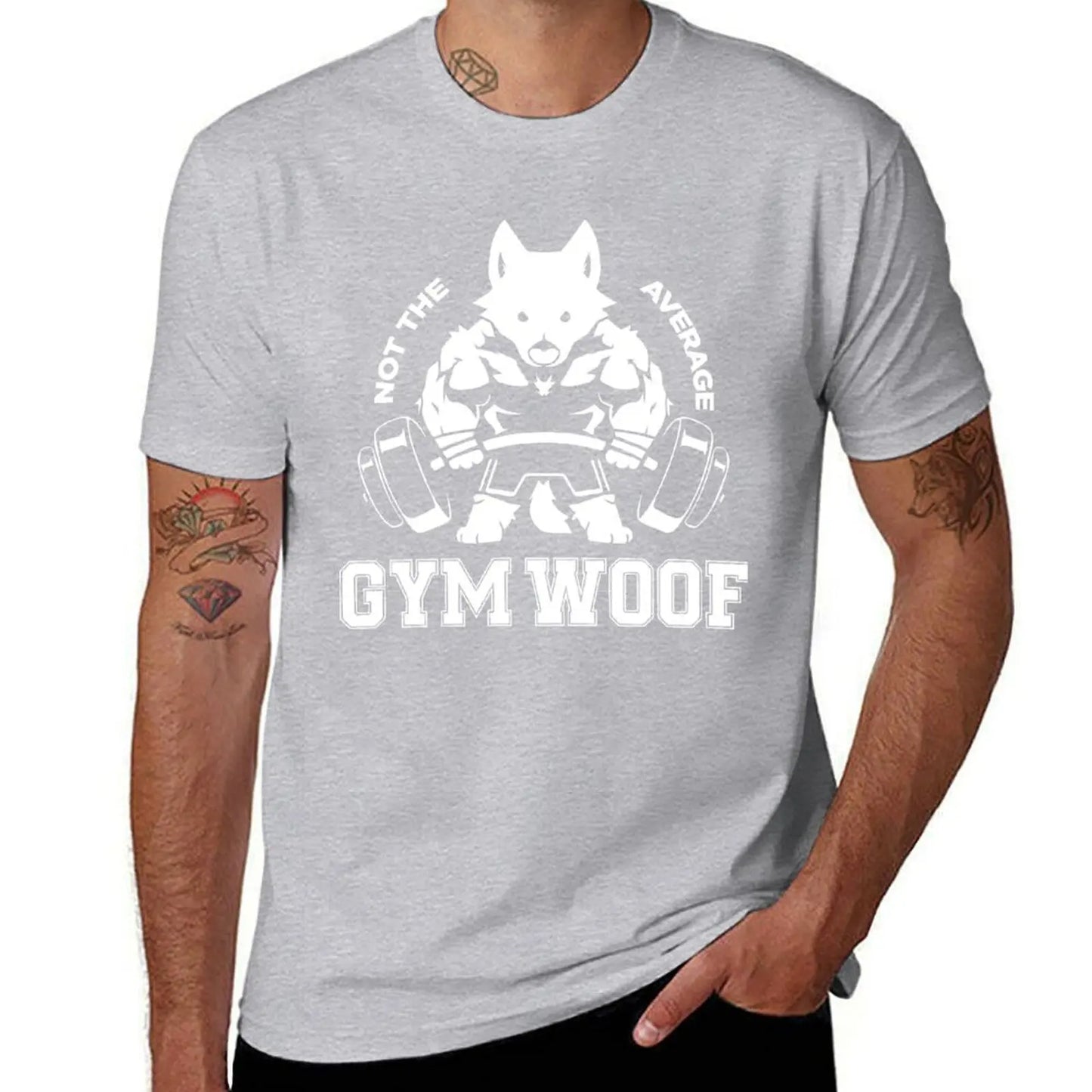 Not the average GYM WOOF T-Shirt Up To 6XL