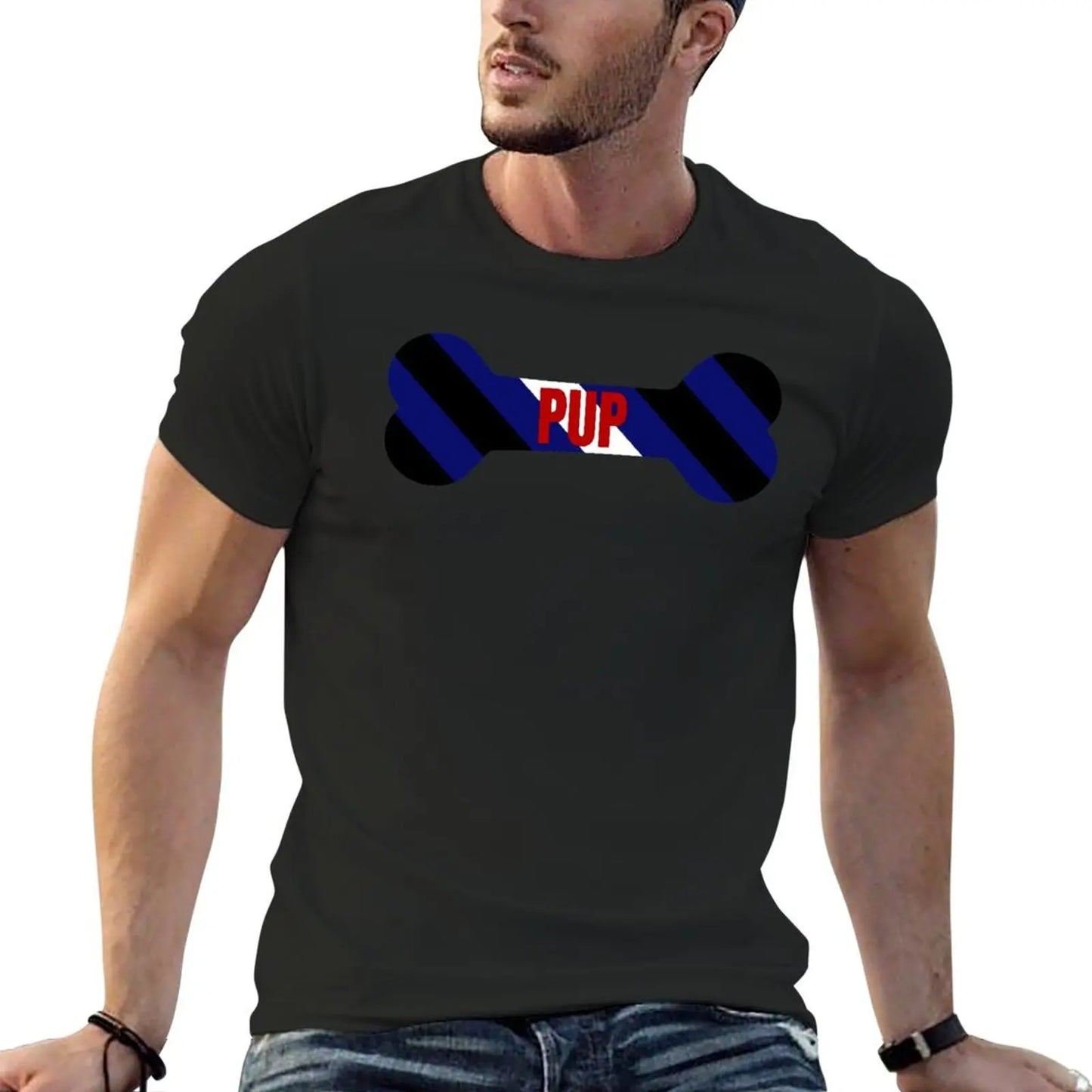 Red Pup Pride Bone T-Shirt quick drying shirt