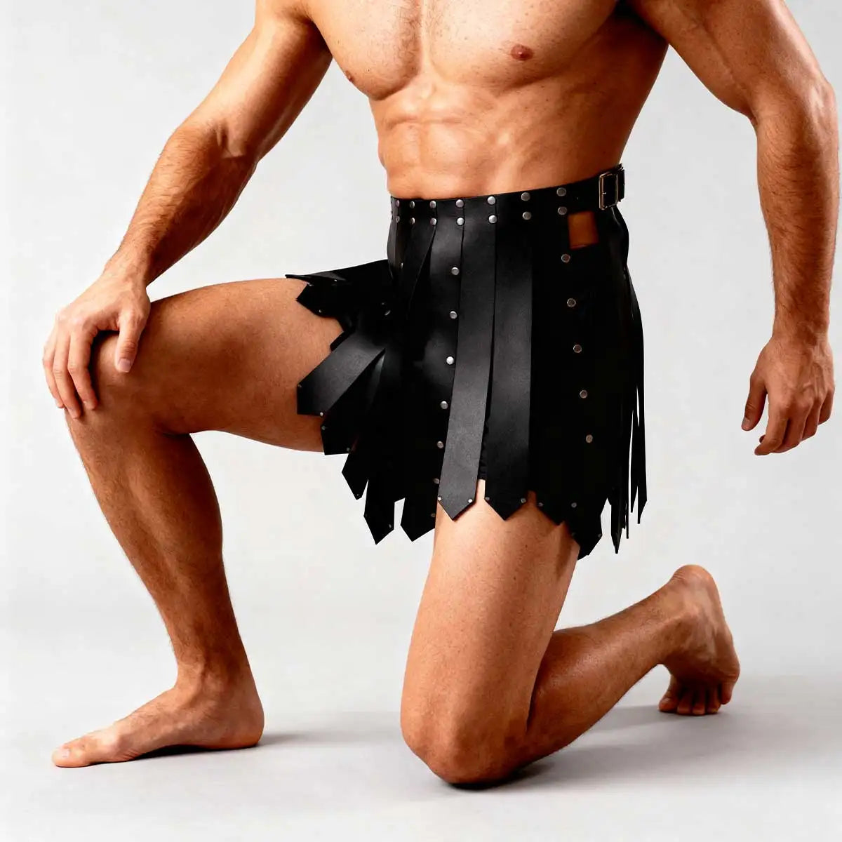 Mens Gladiator Costume, Men's Plus Size Belt, Roman gladiator skirt