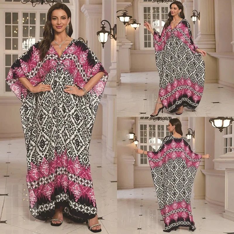 Women's Cotton Beach Dress Loose Long Robe Bikini Cover up