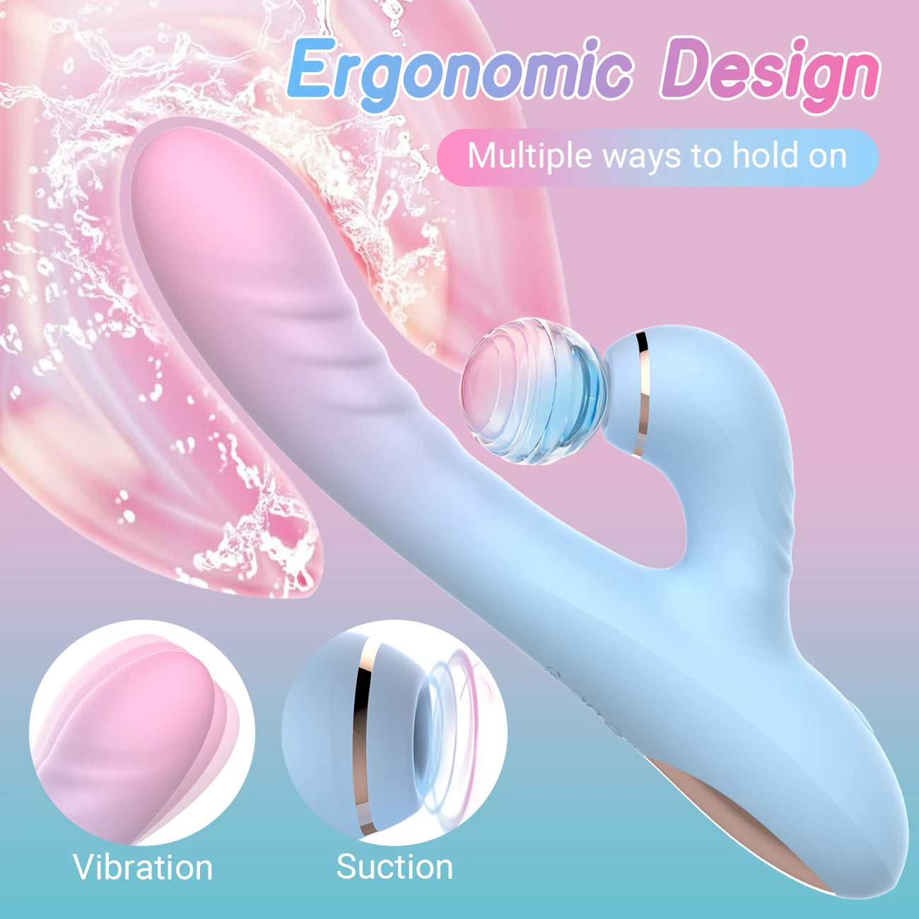 Dildo Vibrator Sucking Vacuum Stimulator For Female