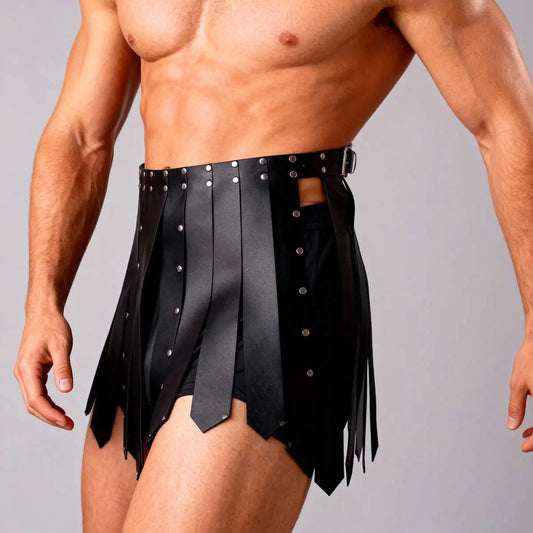 Mens Gladiator Costume, Men's Plus Size Belt, Roman gladiator skirt