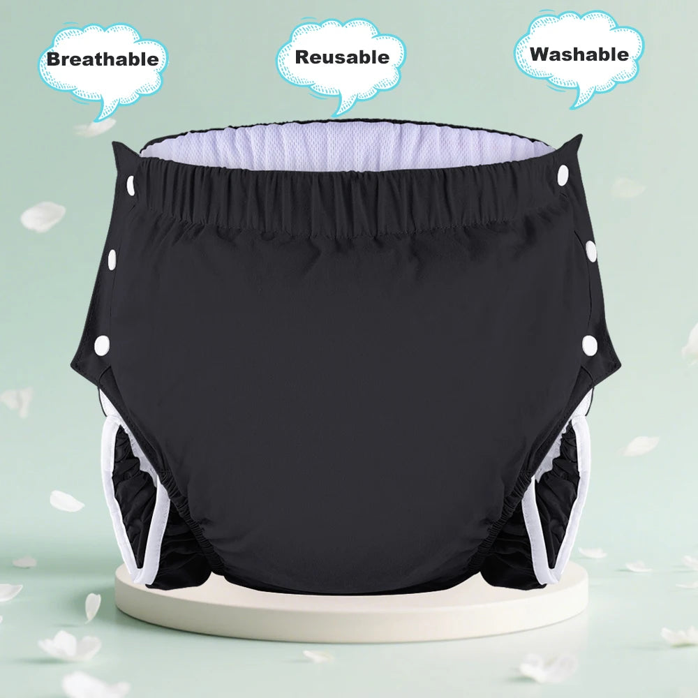 1PC Cloth Diaper With An Inner Opening for Diaper Insert Breathable Adult Diaper Nappy