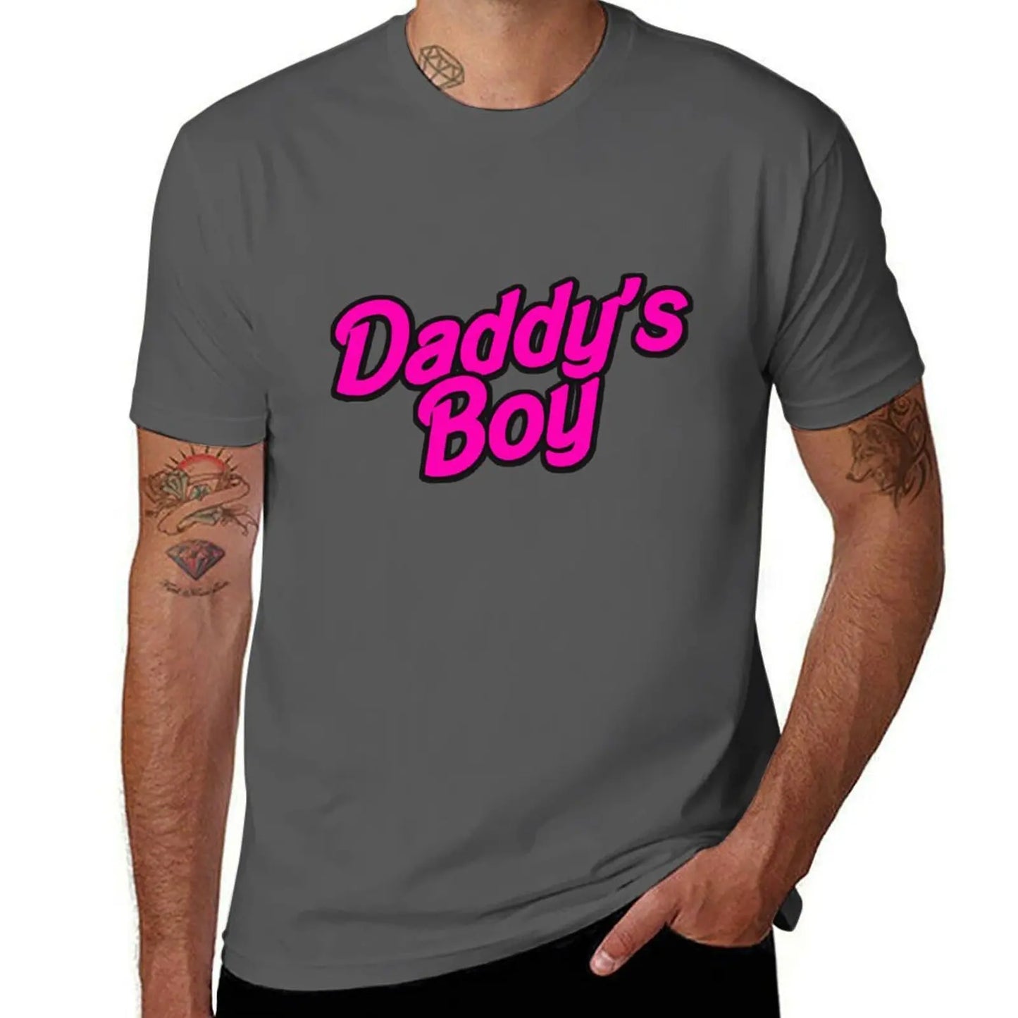Daddy's Boy Black/White/Dark Gray& Navy Shirt