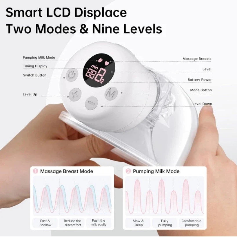 BornBL S12 Double / Single Electric Breast Pumps, Hands-free Portable Silent Pump