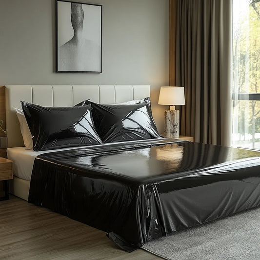 3pc bedding set - 1 bed sheet +2 PU pillowcases waterproof