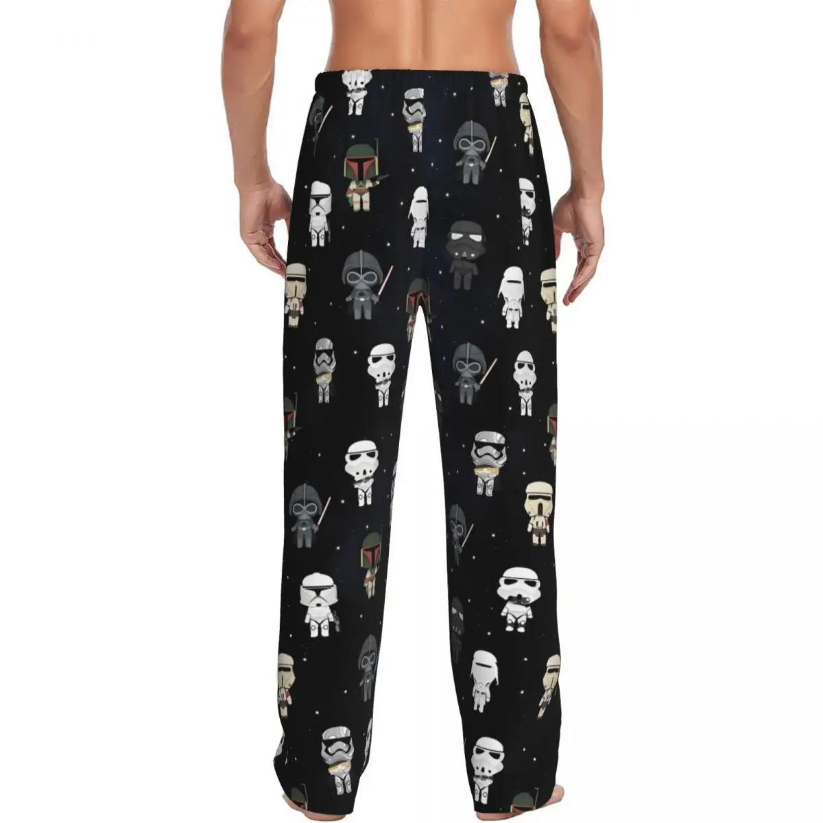 Custom M-Mandalorianed-Anime Pajama Pants Men Adventure Story Lounge Sleep Stretch Sleepwear Bottoms with Pockets