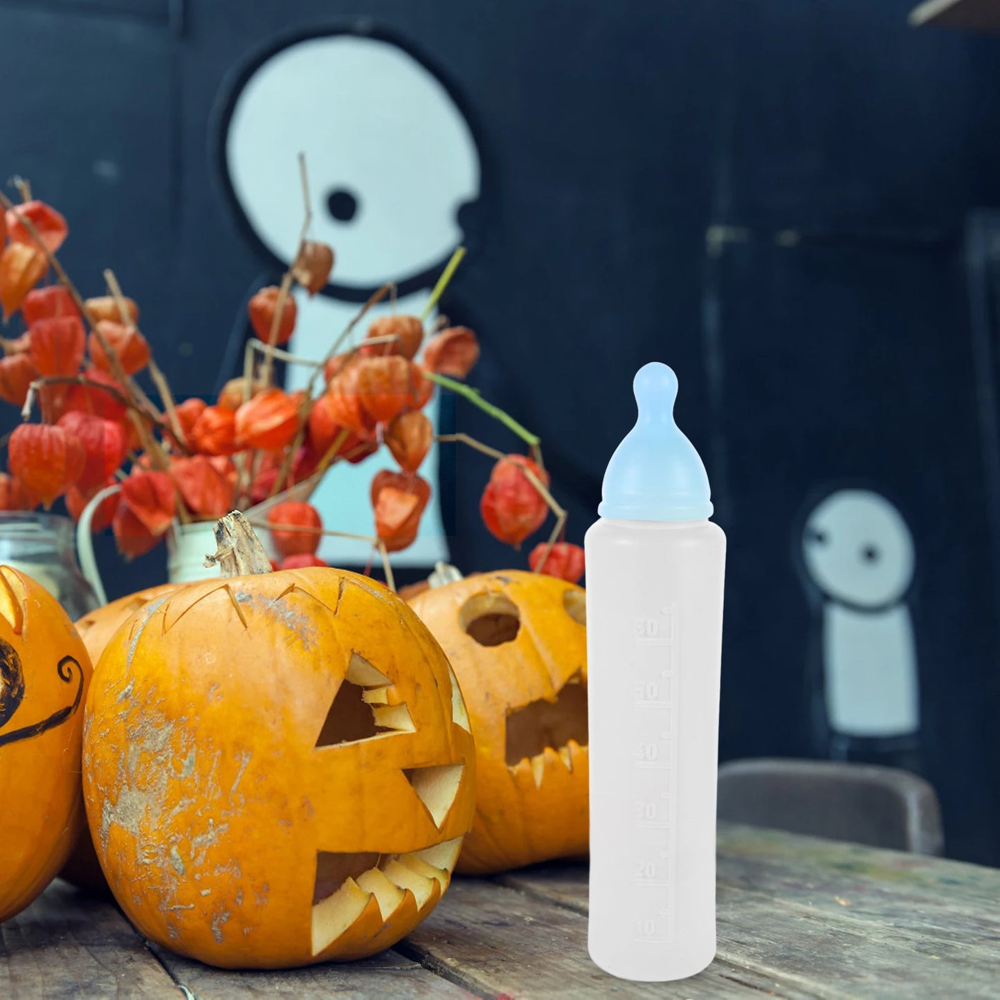 Jumbo Plastic Bottle Prop Giant Fake Milk Bottle For Costume Party Carnival Halloween Prank Fun