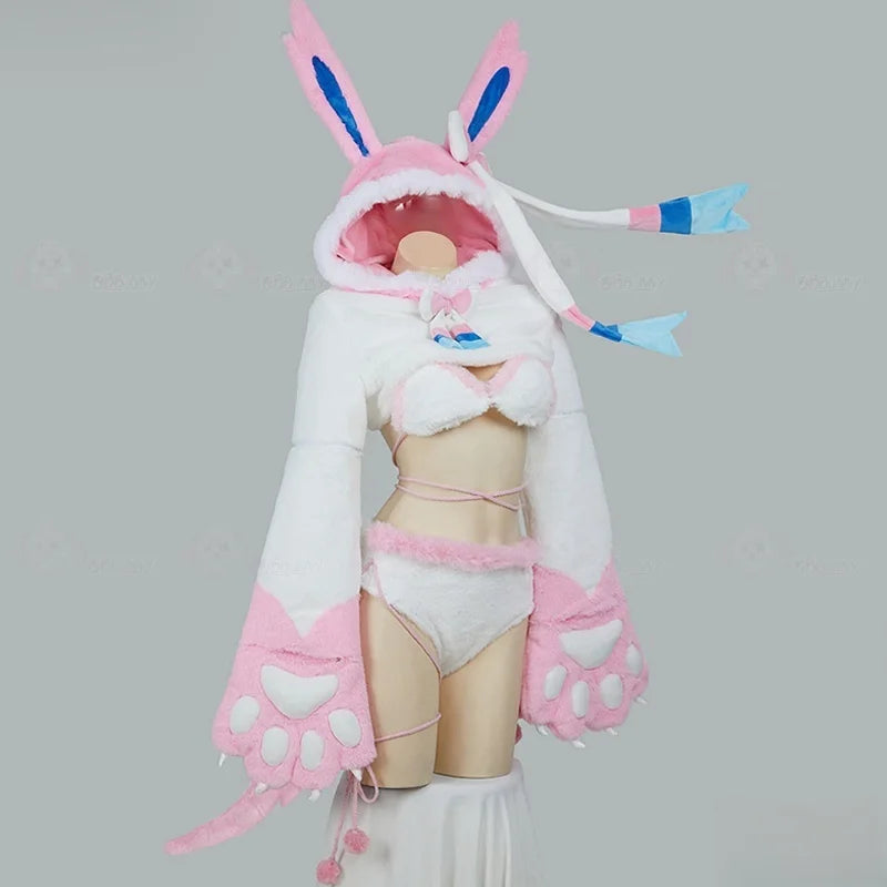 Sylveon Nymphali Feelinara Cosplay Role-Playing Costumes