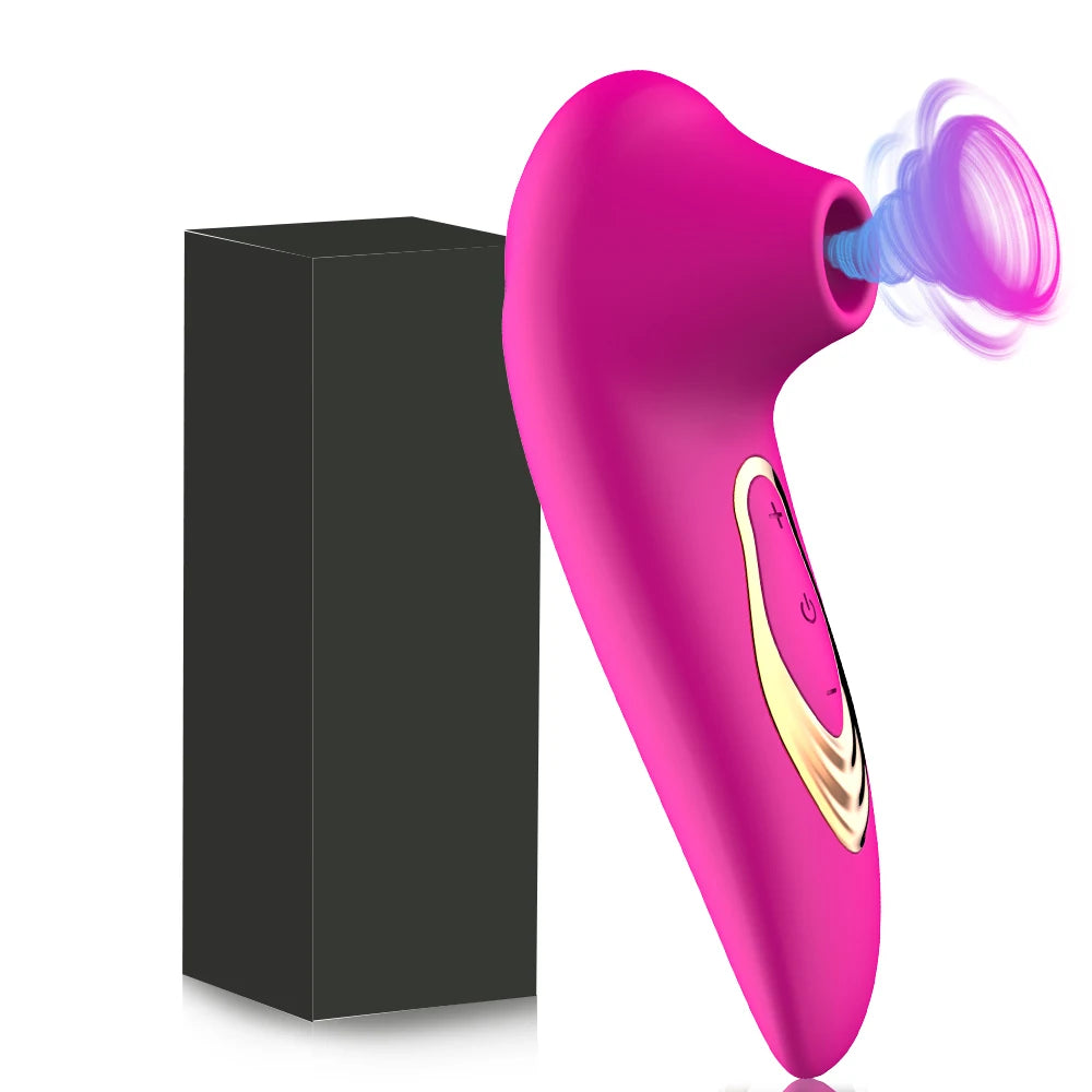 Erotic Female Masturbator/Sucker Vibrator for Nipples, G Spot, Sucking, Sex Toys 18+
