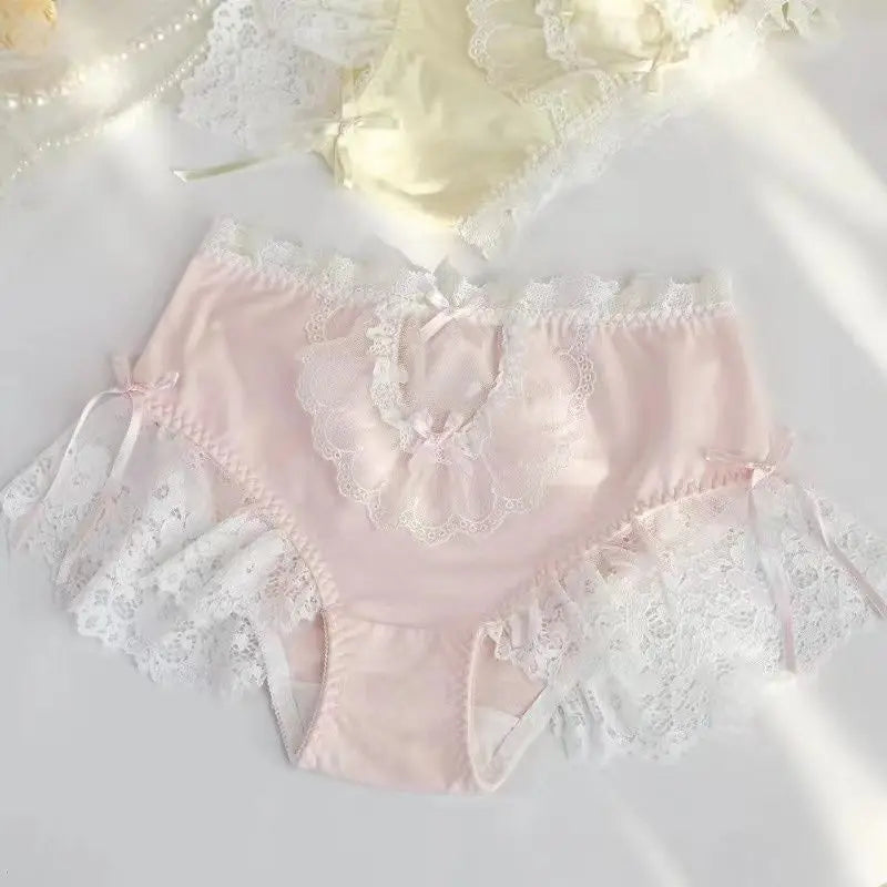 French Princess Lace Bow Panties
