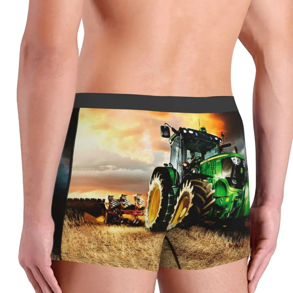 Custom Tractor Boxers Shorts  Briefs Underwear