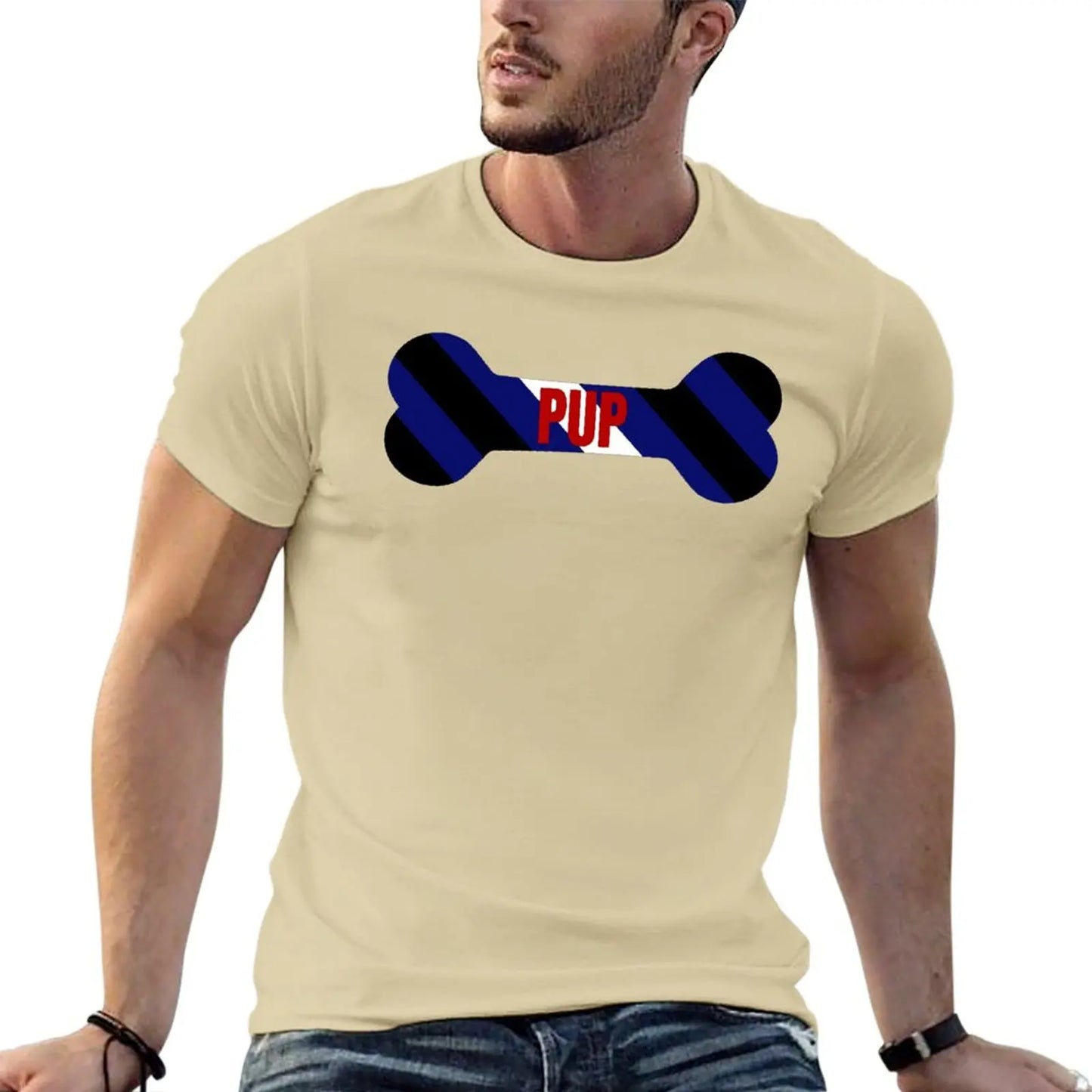 Red Pup Pride Bone T-Shirt quick drying shirt