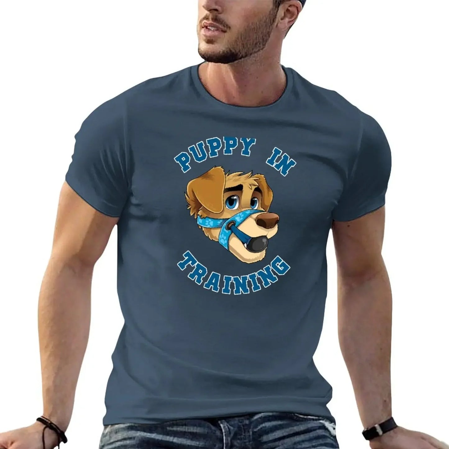Puppy in Training- Pup Play Kink Design T-shirt up to 6XL