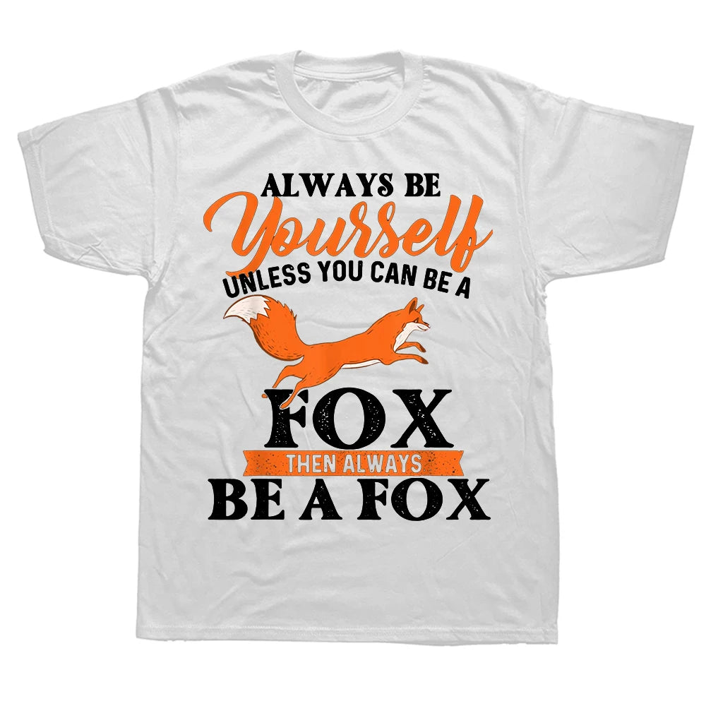 This Is My Human Costume I'm Really A Fox Graphic Cotton T Shirt