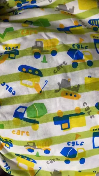 ABDL Pure Cotton Short Sleeved, Shorts Rompers With Open Crotch Button