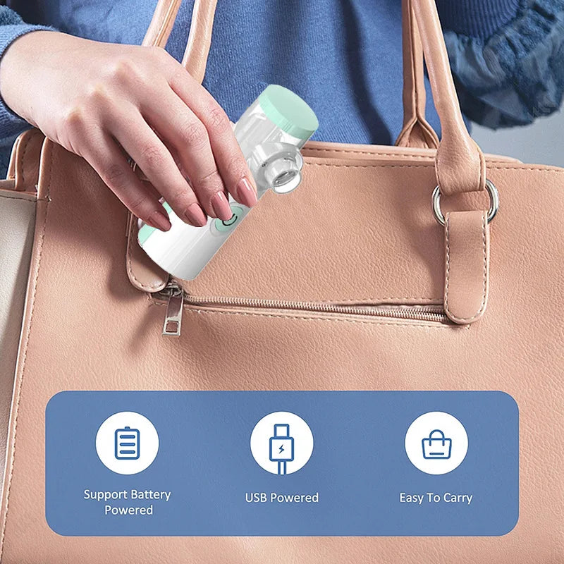 Silent Mesh Nebulizer Handheld Asthma Inhaler Atomizer Mini Portable
