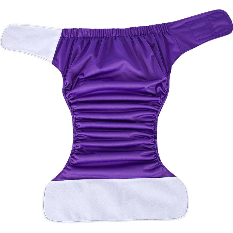 Washable Adult Cloth Diapers - Reusable with Hook Loop, Waterproof & Anti-Leak