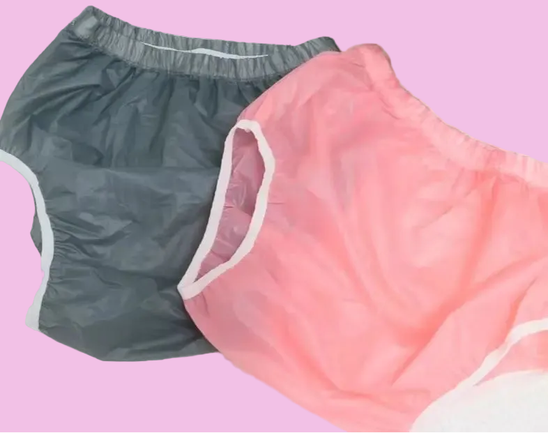 Water Resistant Reusable Diaper Cover Adult Incontinence Plastic Pants Leakproof Underpant Special Need Underwear Briefs