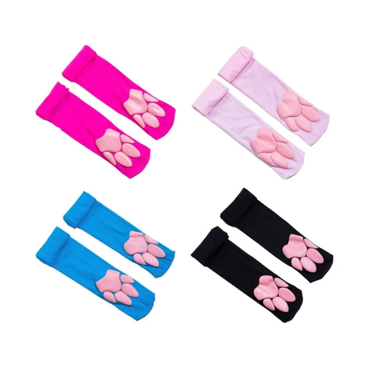 Cute Paw Thigh High Socks