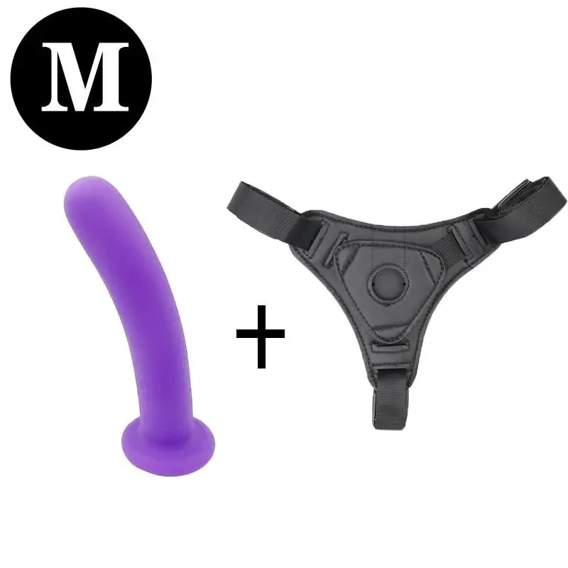 Adjustable Silicone Strap On Dildo Harness Set S M L