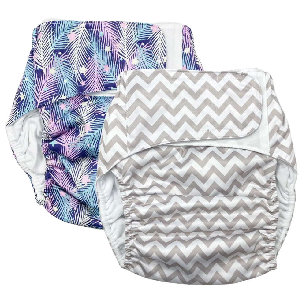 Reusable Adult Diapers, Washable, Underwear Printed Abdl diapers