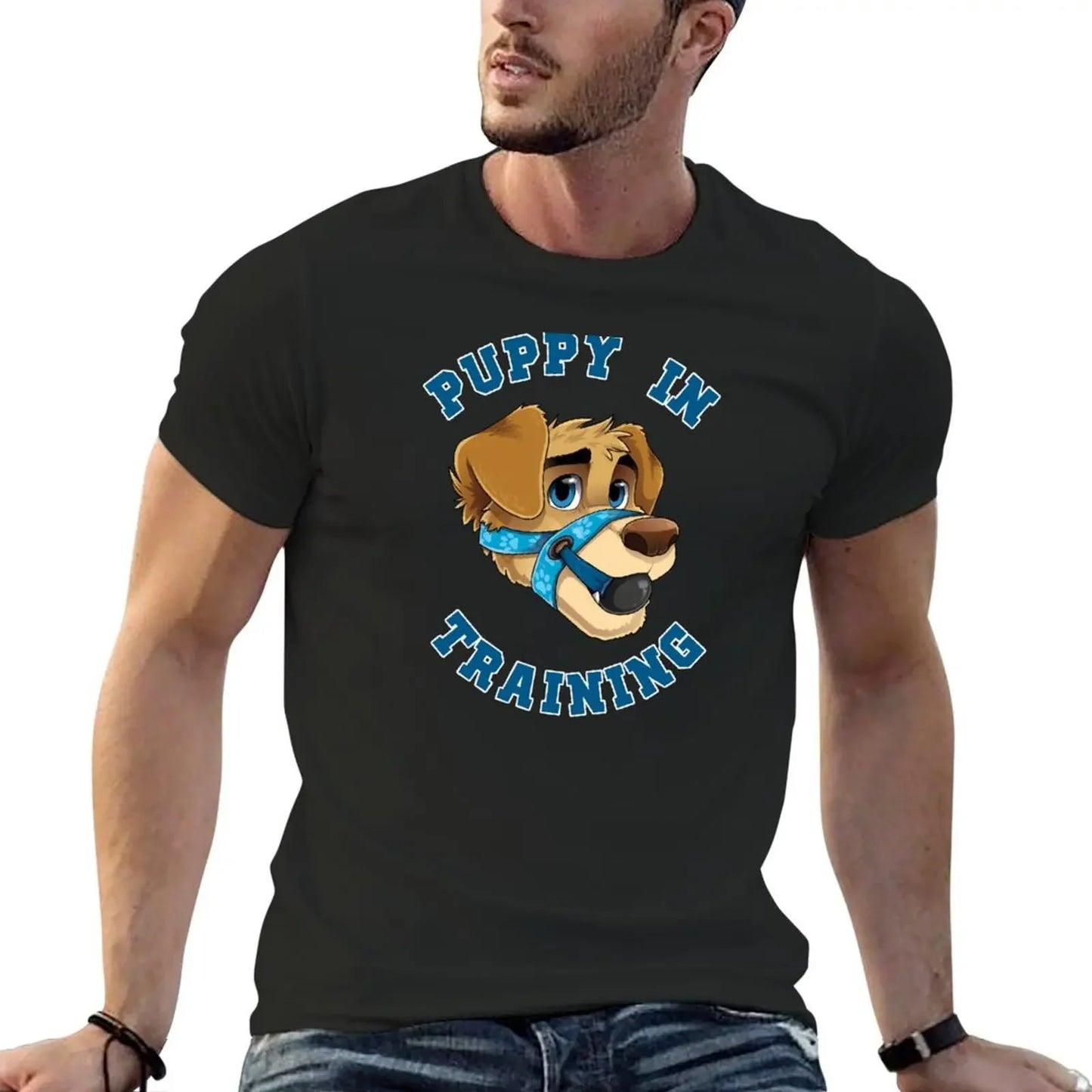 Puppy in Training- Pup Play Kink Design T-shirt up to 6XL