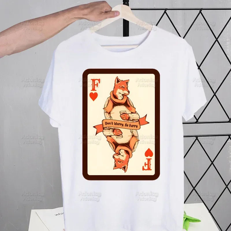 Furry Summer Print Tshirt