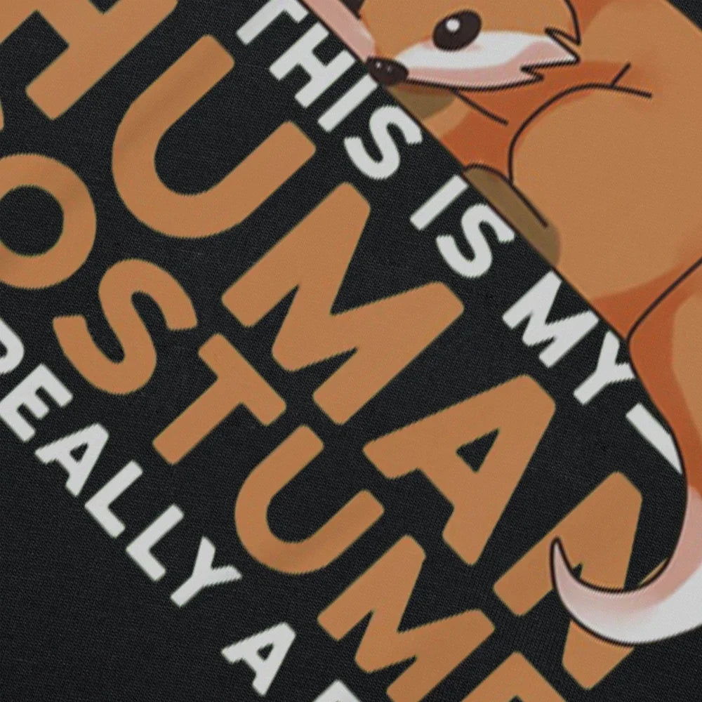 This Is My Human Costume I'm Really A Fox Graphic Cotton T Shirt