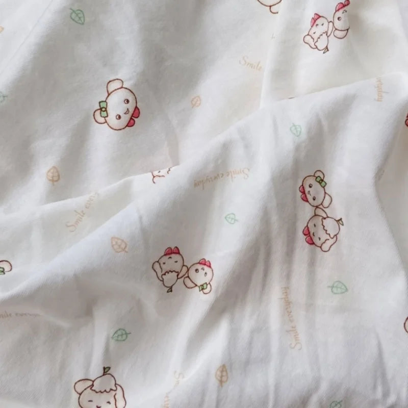 ABDL Sleeveless Casual Snap Button Cartoon Pattern Jumpsuit Plus Size