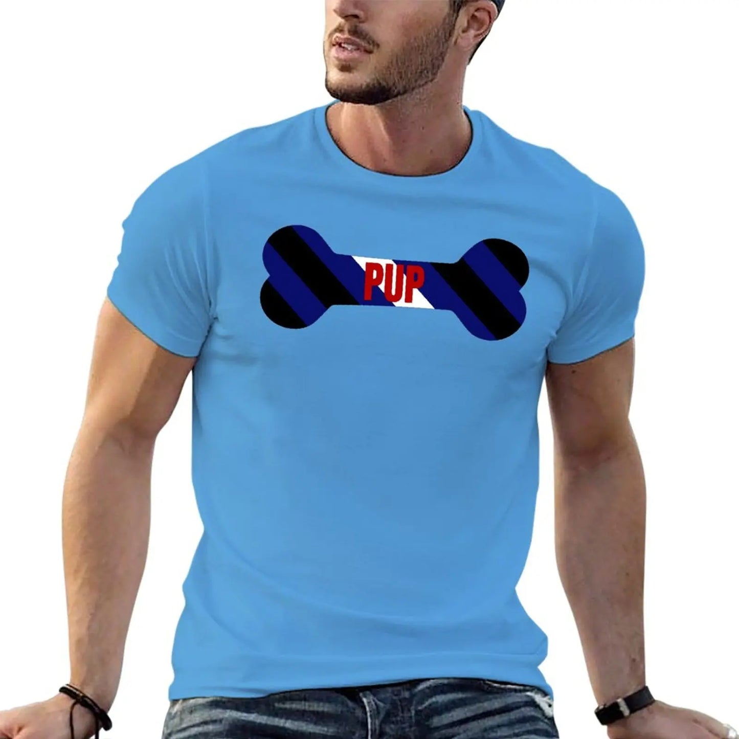 Red Pup Pride Bone T-Shirt quick drying shirt