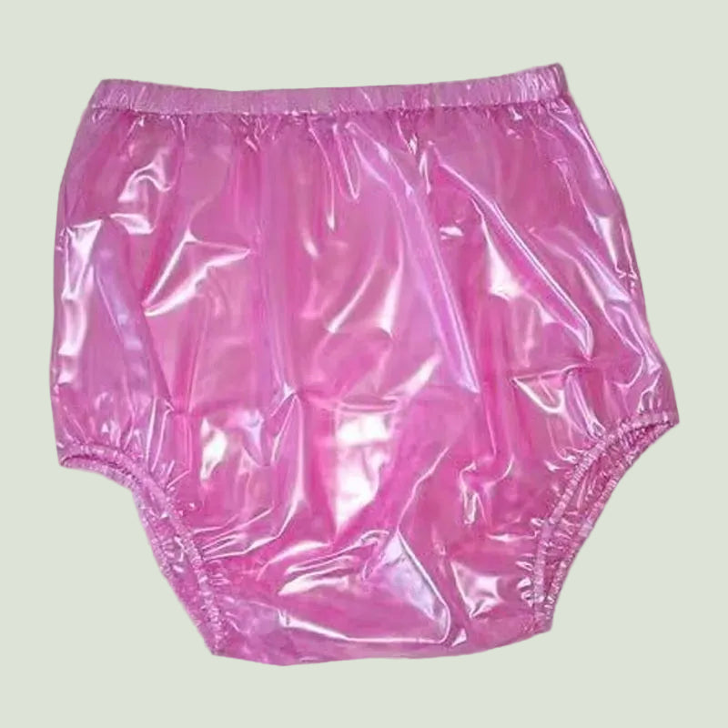 Unisex PVC Clear Adult Diaper Cover Soft Plastic Wide Crotch Reuseable