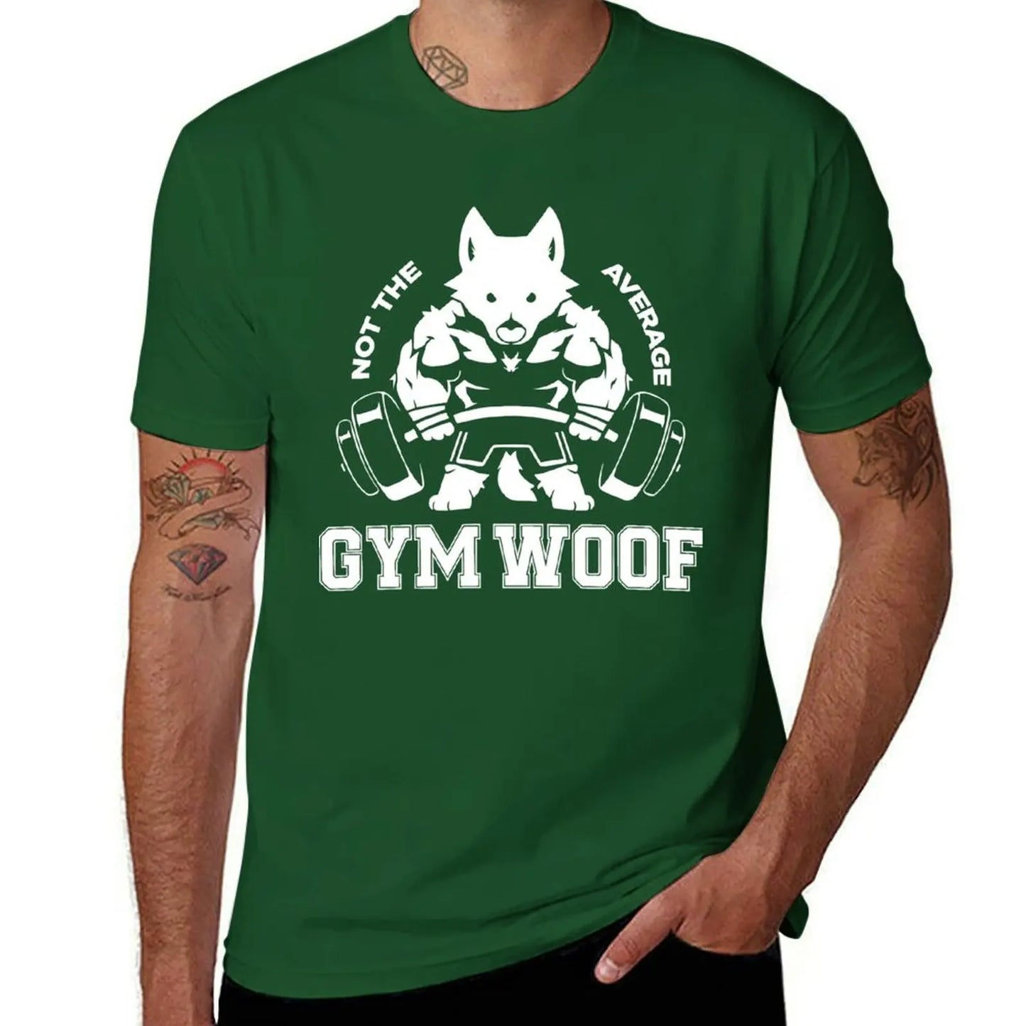 Not the average GYM WOOF T-Shirt Up To 6XL