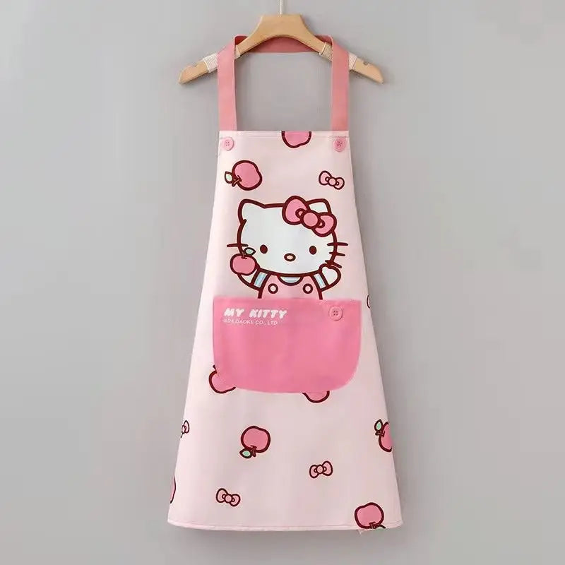 Sanrio Hello Kitty or Cinnamoroll Cute Waterproof and Oil-Resistant, Stain-Resistant Kitchen apron