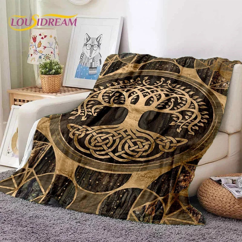 Tree of Life Nature Soft Flannel Blanket for Bed Bedroom Sofa Picnic,Throw Blanket for Outdoor