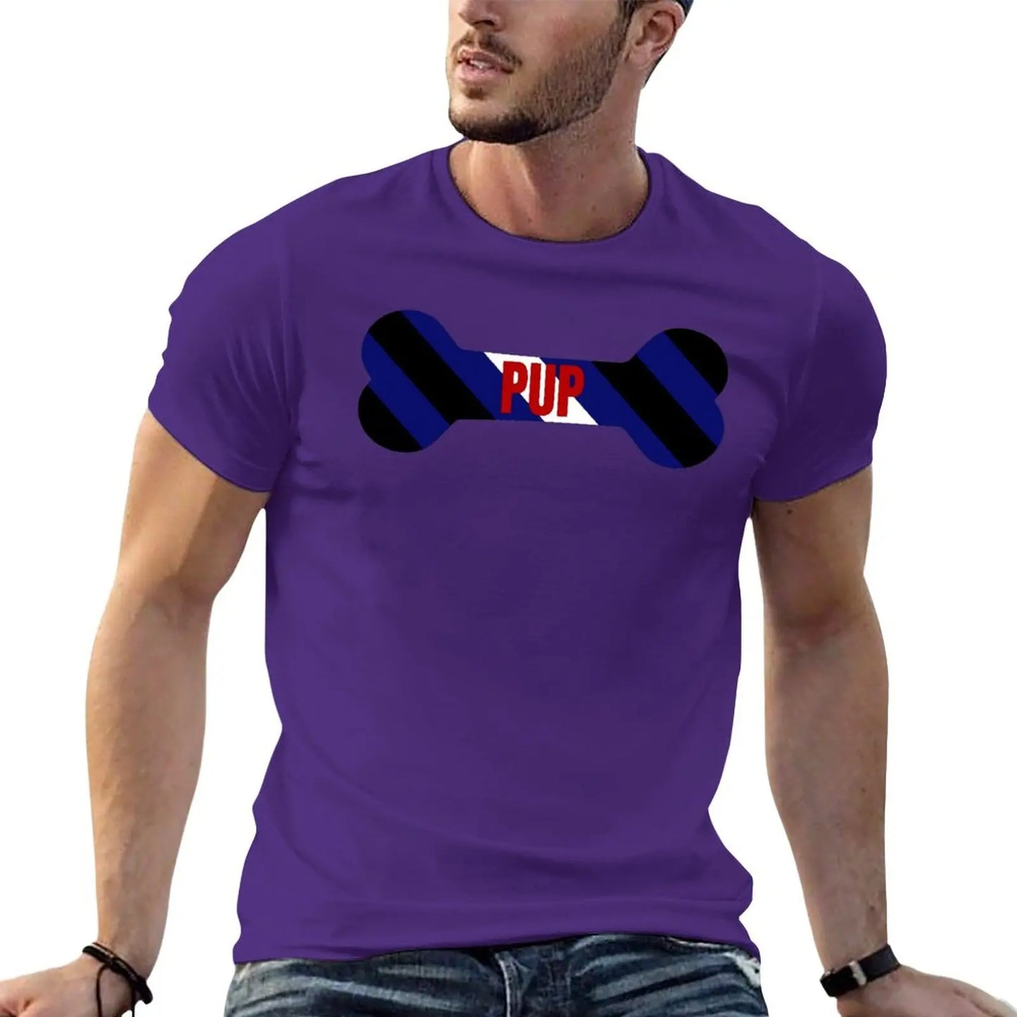 Red Pup Pride Bone T-Shirt quick drying shirt