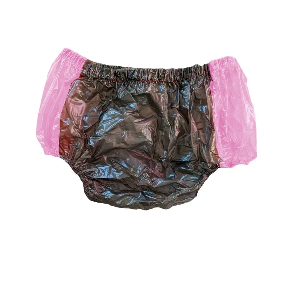 Unisex Sissy Panties Diaper Cover Plastic Clear PVC Up too 7XL