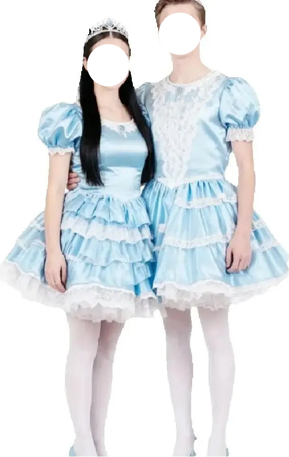 Amazing Role Play Costume Blue Short Dress
