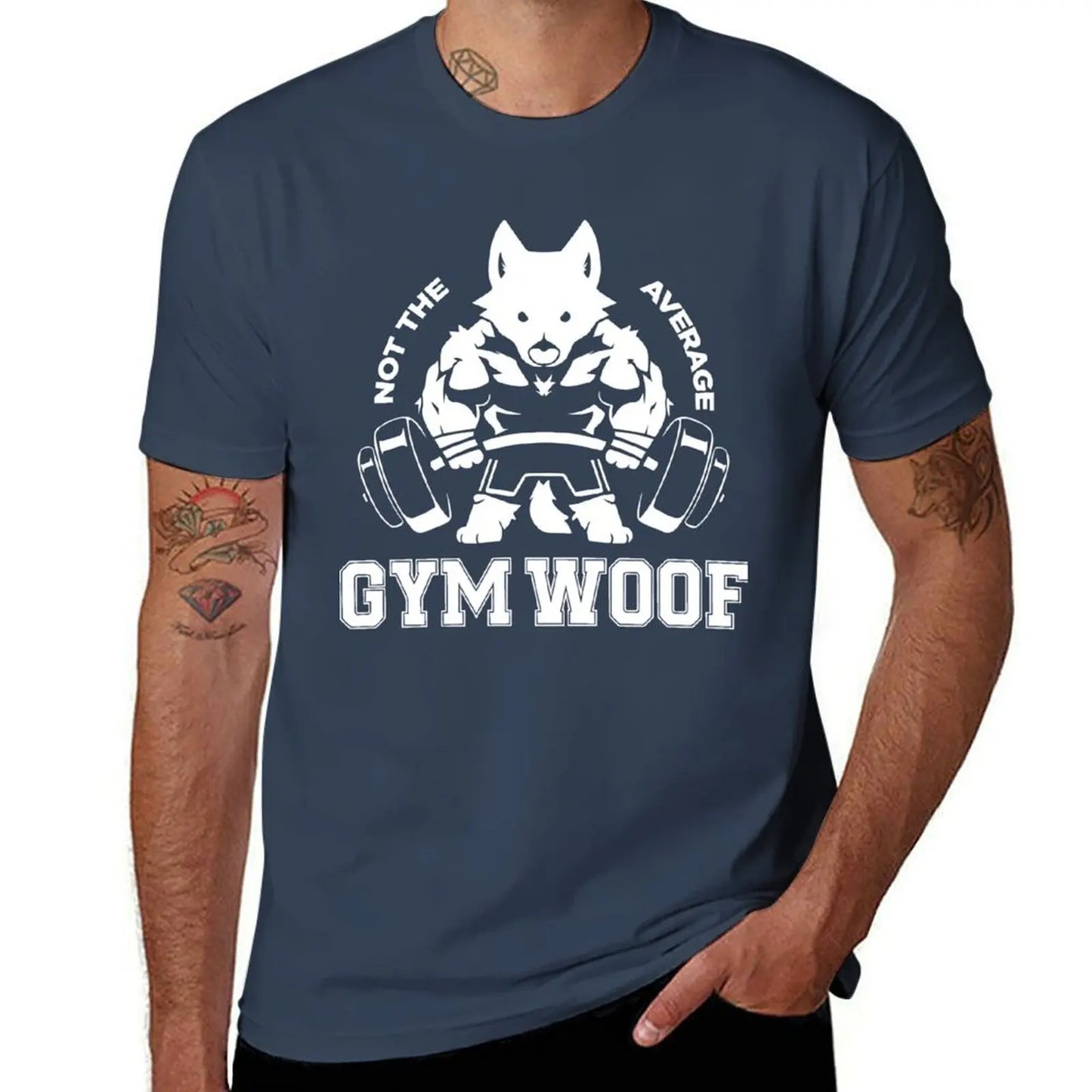 Not the average GYM WOOF T-Shirt Up To 6XL