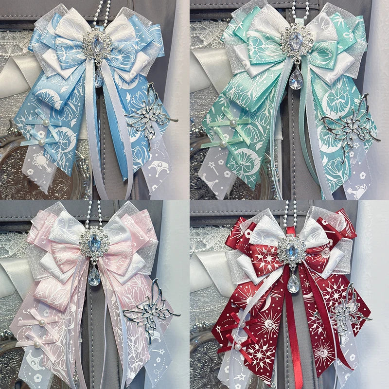 Bow Decoration Anime Pendant DIY Decoration Keychain