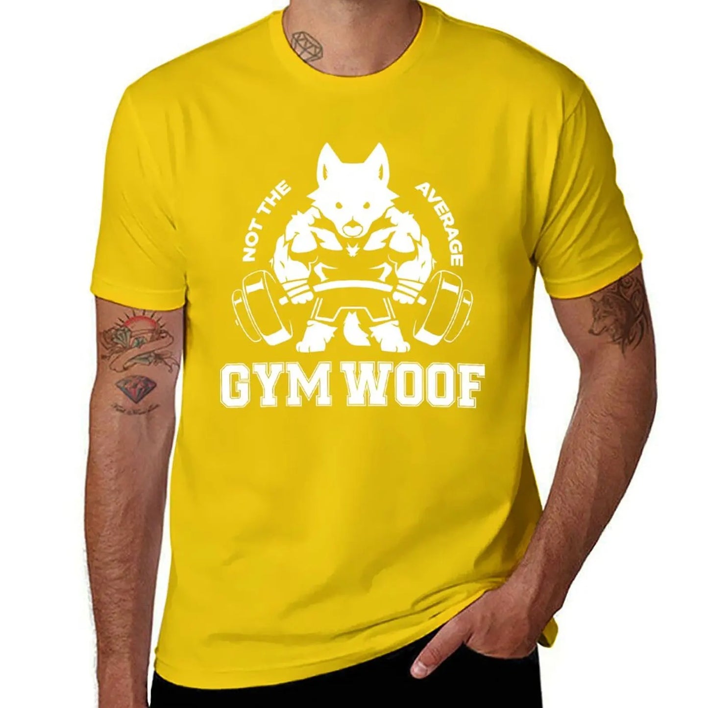 Not the average GYM WOOF T-Shirt Up To 6XL