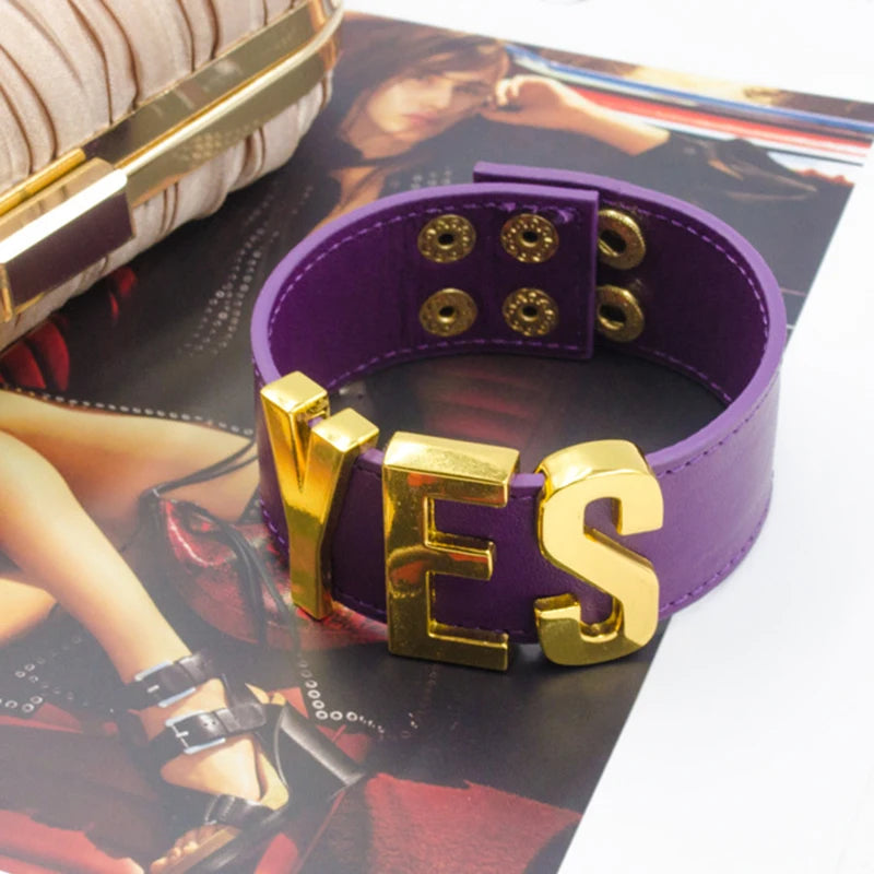 Yes Sir Leather Wristband