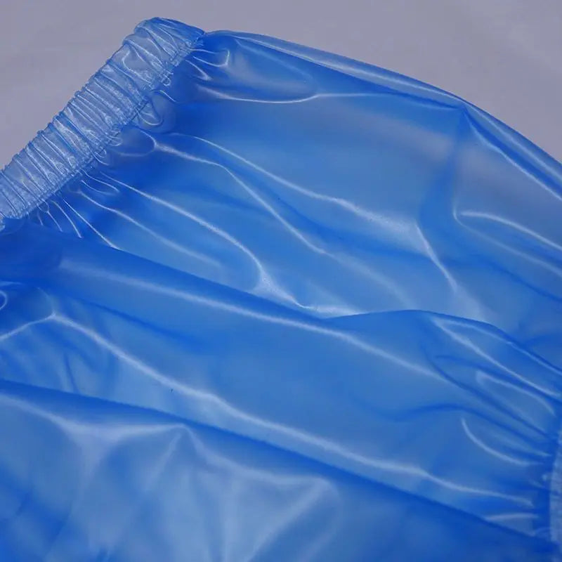 Men's Clear Loose PVC Plastic Panties With Front Bag Adult Panties ABDL
