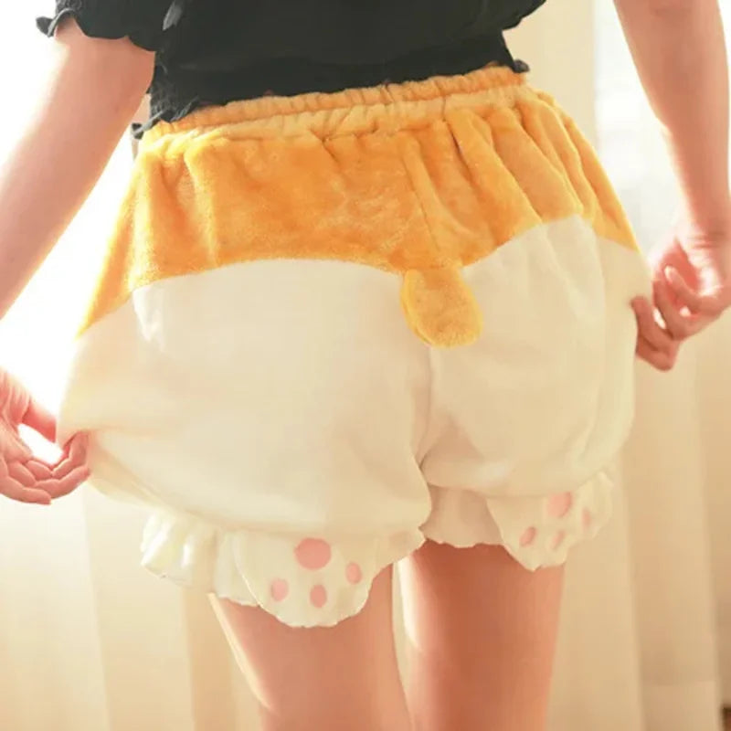 Cute Corgi Butt Shorts Sleep Bottoms Shorts Women