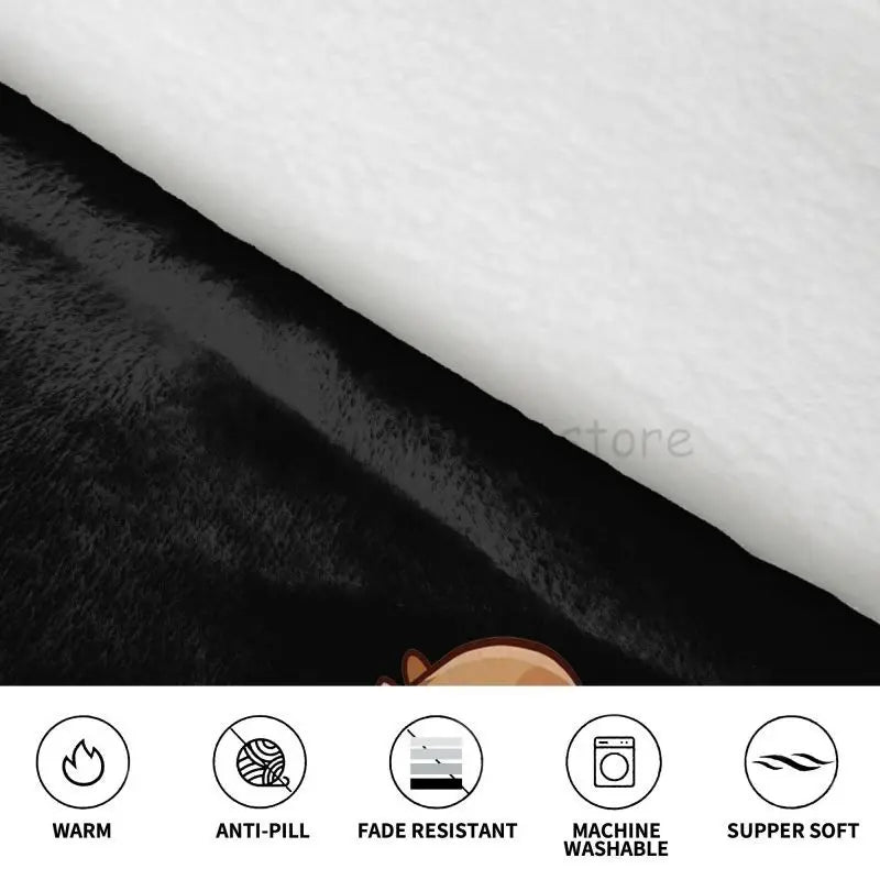 Wearable Blanket Hoodie Cute Capybara Oversized Blanket Warm Cozy Flannel Fleece Sherpa Blanket with Pockets
