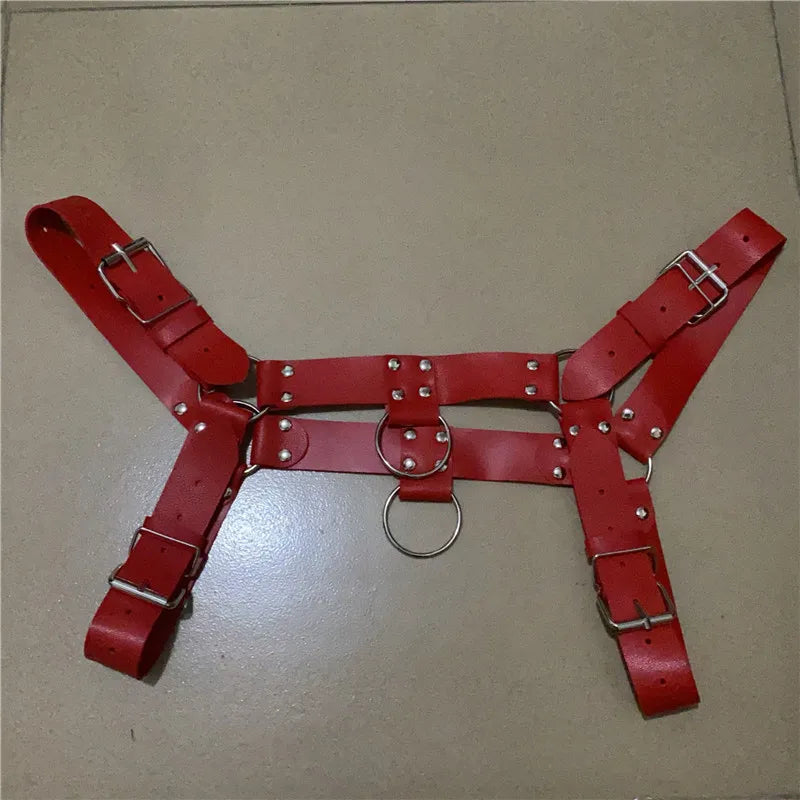 Leather Lingerie Chest Harness Adjustable Body Chain